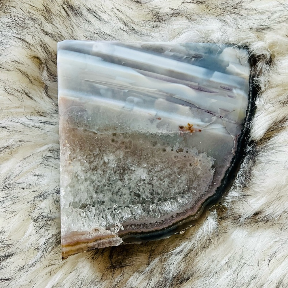 Agate Quartz Crystal Bookend - Picture 7 of 11